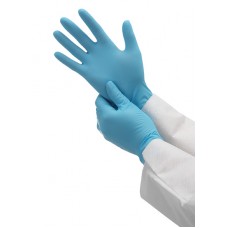 Перчатки нитриловые неопудренные голубые стандарт a-0331, размер M