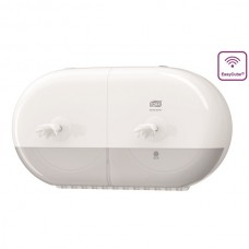 Диспенсер для туалетной бумаги в мини рулонах двойной Tork SmartOne, белый, система T9, 682000