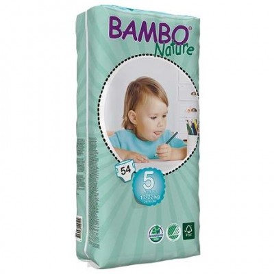 Bambo Nature Подгузник для детей  Junior 5, 12-22 кг., 54 шт.  (310145)