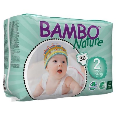 Bambo Nature Подгузник для детей  Mini 2 3-6 кг 30 шт. (310132)