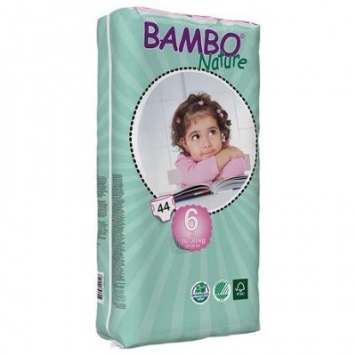 Bambo Nature Подгузники для детей XL-Plus 6 (16-30 кг) 44 шт. (310146)