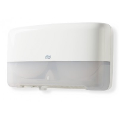 Диспенсер для туалетной бумаги на 2 мини-рулона Tork Elevation Mini Twin,  система T2, белый, 555500