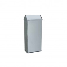 Контейнер для мусора из  нержавеющей стали, прямоугольное, с крышкой, 40 литров, арт. 14075.40.B
