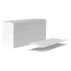 Листовые бумажные полотенца Z-сложения, 2 слоя, белые. (аналог Торк Мультифолд)