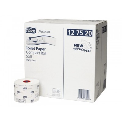 Tork Premium туалетная бумага в компактных рулонах, система T6 127510
