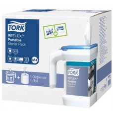 Tork Reflex переносной диспенсер для полотенец Reflex 473126 / 502202. Стартовый набор (с арт. 473472)
