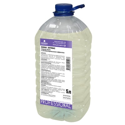 Diona Antibac Жидкое мыло с антибактериальным эффектом, ПЭТ, 5 л